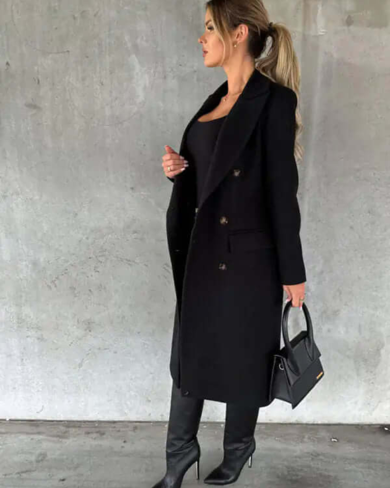 Shayla | Damen Lange Trenchcoat | Warme Jacke