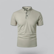 Lasse | Herren Komfort Poloshirt Baumwolle – Hellgrau