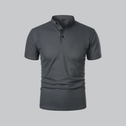 Lasse | Herren Komfort Poloshirt Baumwolle – Dunkelgrau