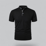 Lasse | Herren Komfort Poloshirt Baumwolle – Schwarz