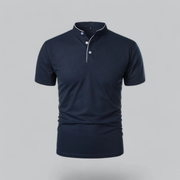 Lasse | Herren Komfort Poloshirt Baumwolle – Marineblau