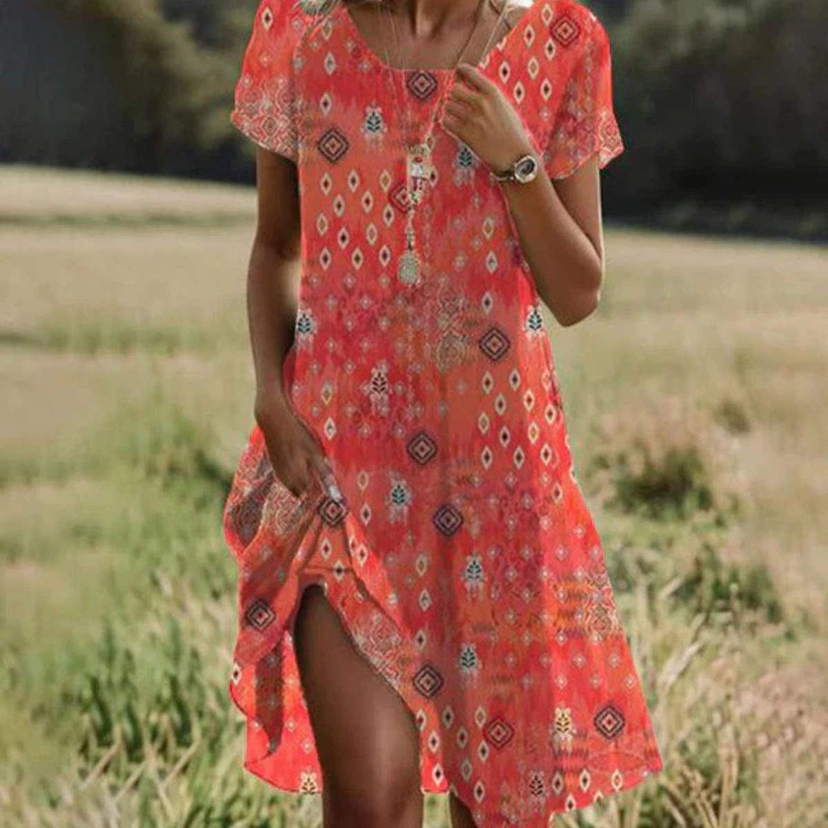 Cindy | Leicht Sommerkleid | Midi