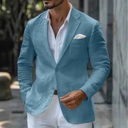 Leinen Sakko Herren – Blau