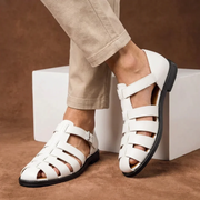 Lennard | Herren Sandalen mit Riemen – Weiß
