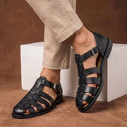 Lennard | Herren Sandalen mit Riemen – Schwarz