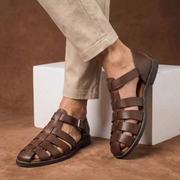 Lennard | Herren Sandalen mit Riemen – Dunkelbraun