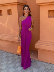 Sommerfeld | Maxikleid in eleganter Häkeloptik – Lila