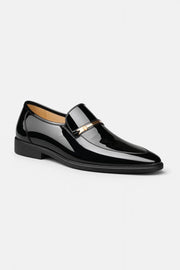 Loafer Herren mit Golddetail – Schwarz
