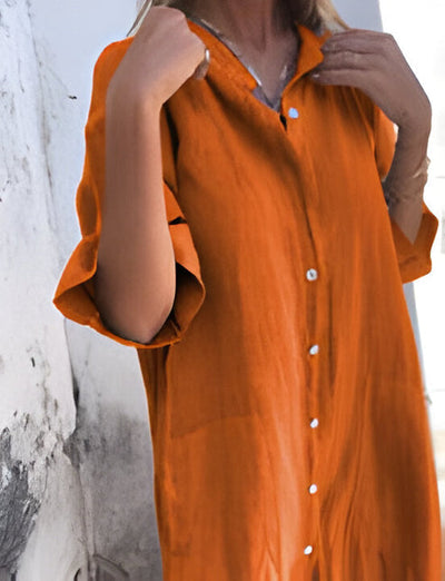 Solène | weites, lässiges kleid mit halben armeln