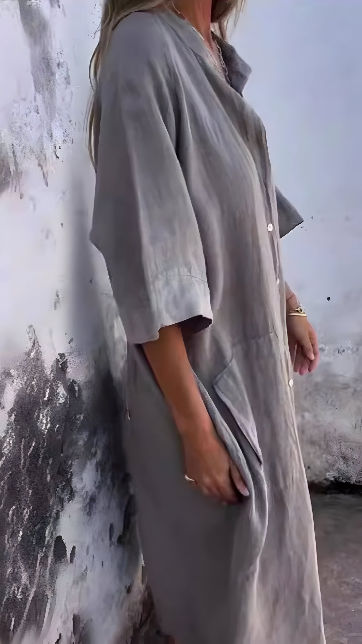 Solene | Lockeres, legeres Kleid mit halben Ärmeln