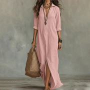 Lotti | Luftiges Maxi-Kleid für Den Alltag – Rosa