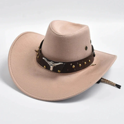 Ludwig | Herren Cowboy Hut mit breiter Krempe – Champagner