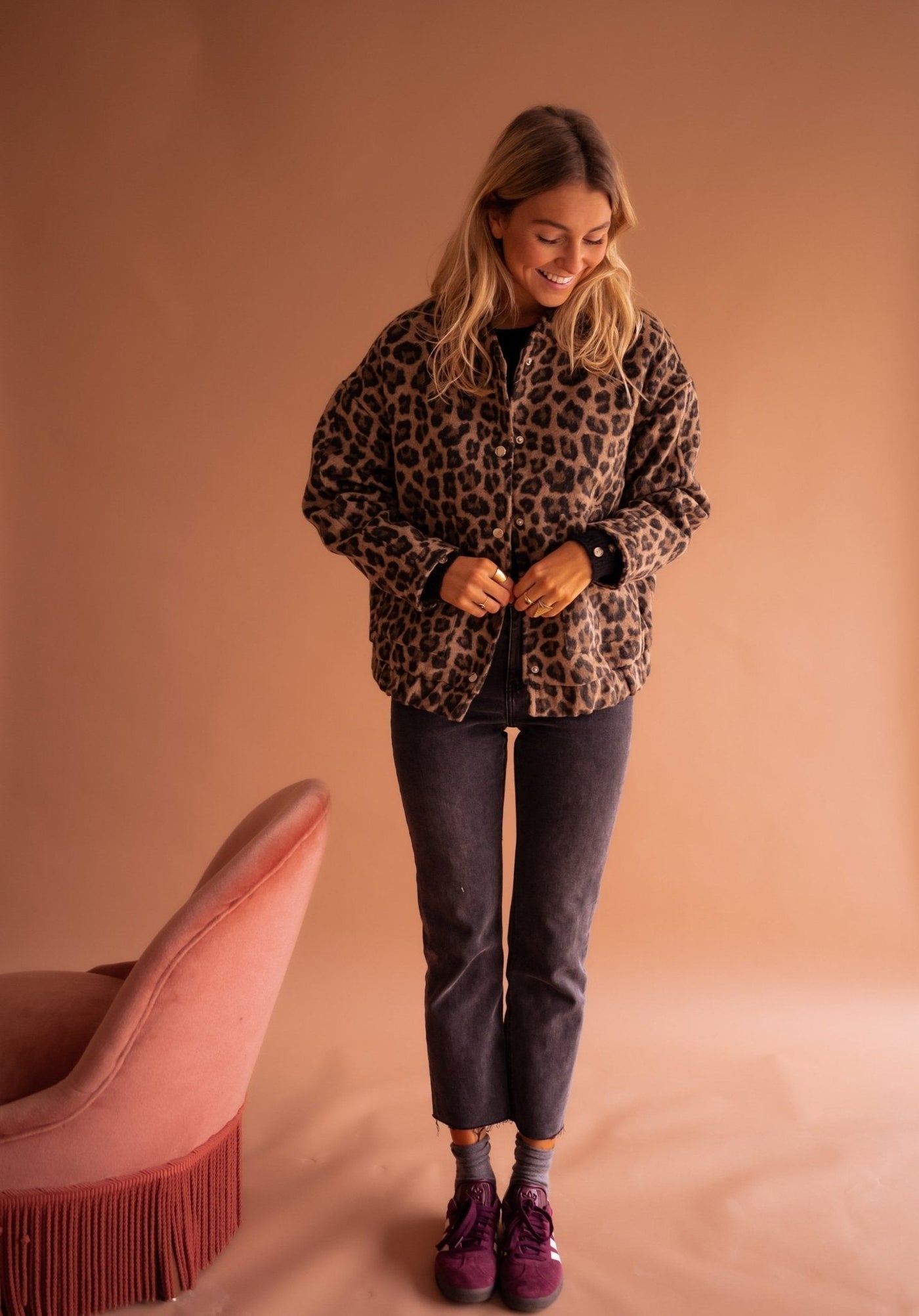 Luna | Trendige Jacke mit Leopardenmuster