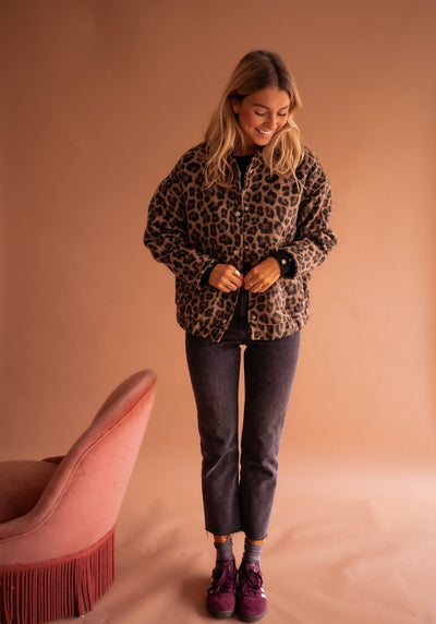 Luna | Trendige Jacke mit Leopardenmuster
