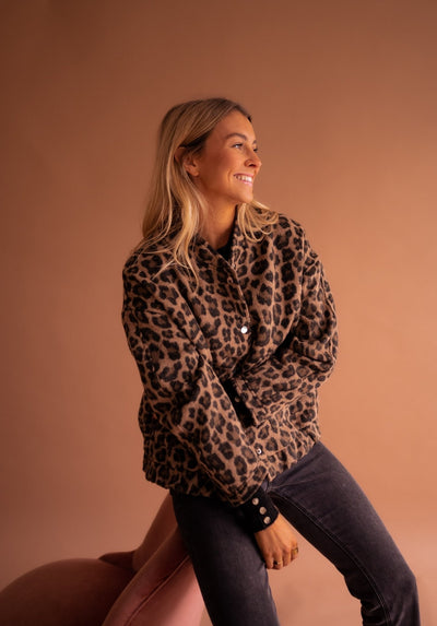 Luna | Trendige Jacke mit Leopardenmuster