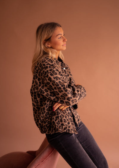 Luna | Trendige Jacke mit Leopardenmuster