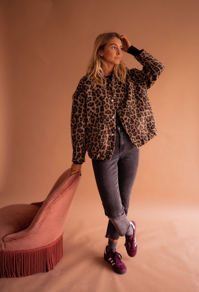 Luna | Trendige Jacke mit Leopardenmuster