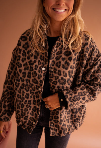 Luna | Trendige Jacke mit Leopardenmuster