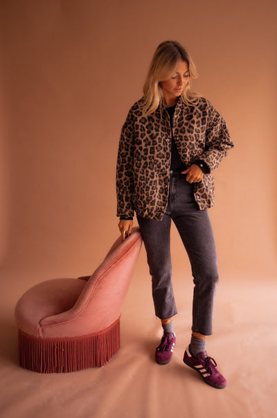Luna | Trendige Jacke mit Leopardenmuster