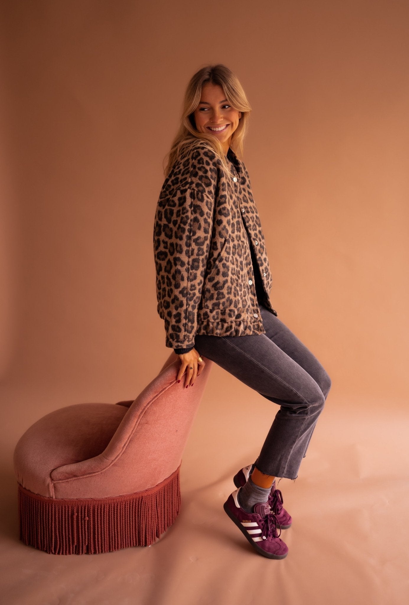 Luna | Trendige Jacke mit Leopardenmuster