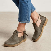Delaina - Vintage Leder-Schnürer – Grün