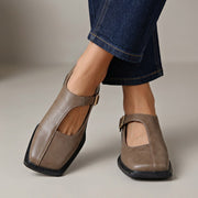 Ysavienne - Gepolsterte Ballerinas – Aschgrau