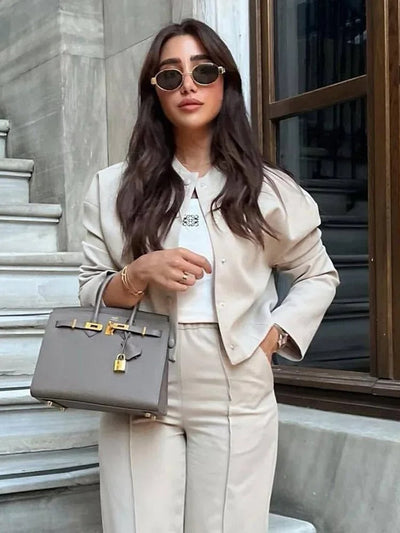 Leichte Damen-Bomberjacke für den Sommer – Casual Chic mit Stehkragen