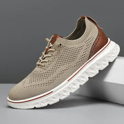 Orthopädische Herrenschuhe in breiter Passform – Khaki
