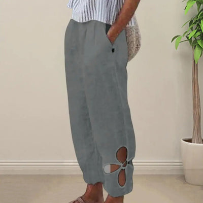 Luftige Damenhose mit lockerer Passform – Mireen