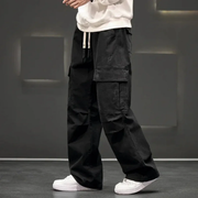 Malte | Herren Cargohose bequem für Freizeit – Schwarz