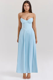 Sommerfeld | Luxuriöses Maxikleid mit Sanftem Fall – Blau