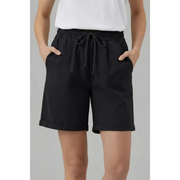Maren | Damen Shorts Mit Kordelzug Für Sommer – Schwarz