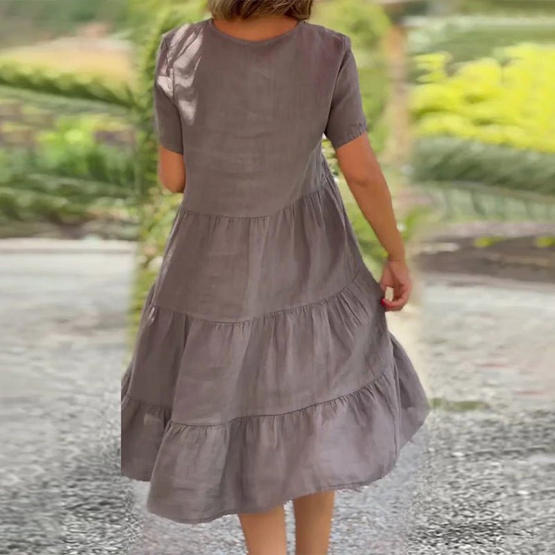 Gestuftes Midikleid für Damen