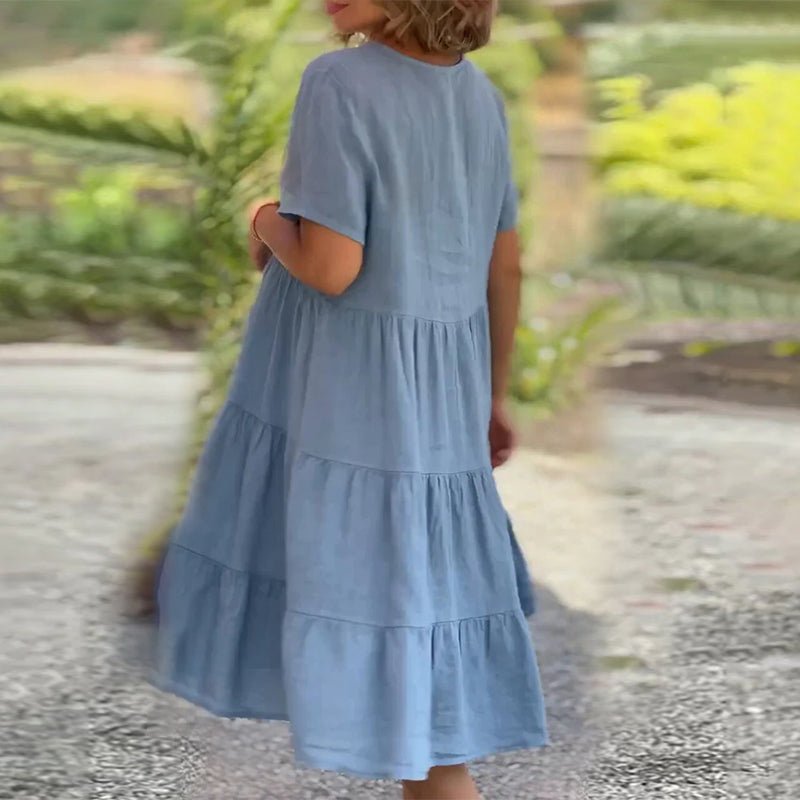 Gestuftes Midikleid für Damen