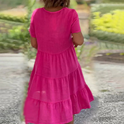 Gestuftes Midikleid für Damen