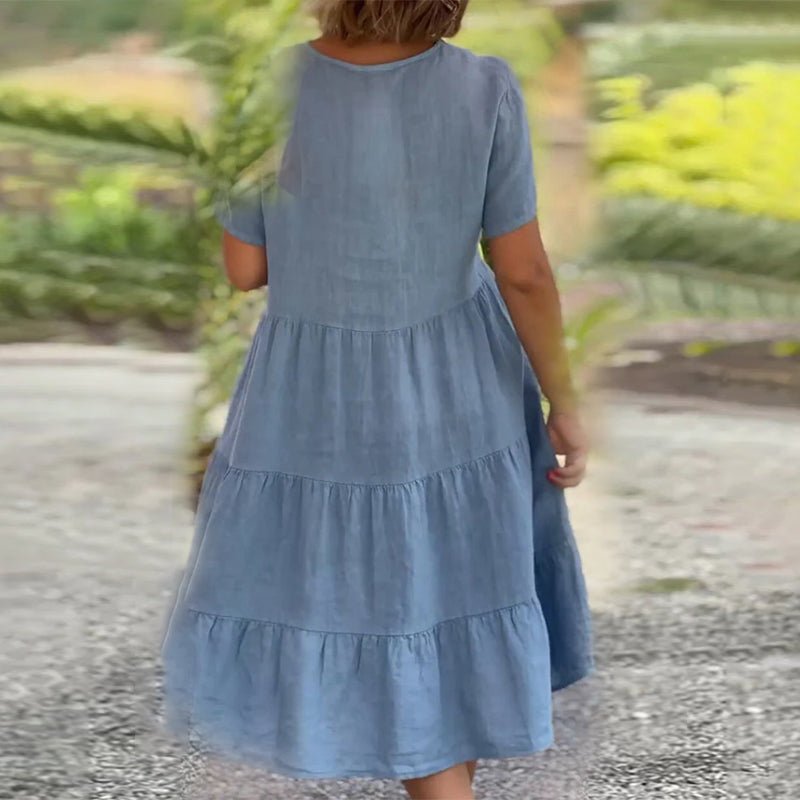 Gestuftes Midikleid für Damen