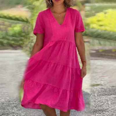 Gestuftes Midikleid für Damen