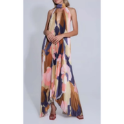 Maribel | Damen Sommerkleid Maxi Leicht Elegant – Fuchsia