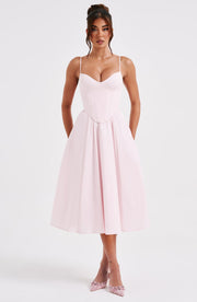 Sommerfeld | Elegantes Midi Kleid im Corset Stil – Rosa
