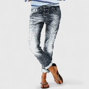 Marliesel | Damen Straight Leg Jeans – Grau