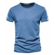 Marvin | Herren T-Shirt Basic Für Alltag – Denim Blau