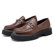 Mason | Herren Elegante Leder Loafer – Braun
