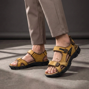Matteo | Herren Sandalen Riemen Komfort – Gelb