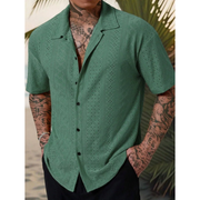 Matthias | Herren Hemd Muster Sommer Design – Grün