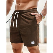 Maximilian | Herren Badeshorts mit Kordelzug – Braun