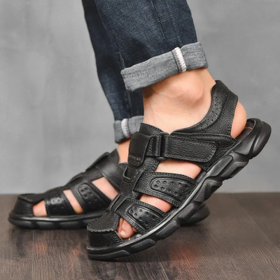 Herren Leder-Sommersandalen