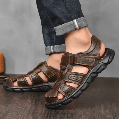 Herren Leder-Sommersandalen