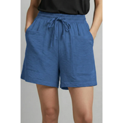 Merle | Damen Shorts Mit Elastischem Bund Für Sommer – Blau