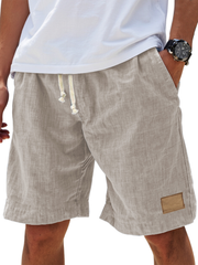 Bastian | Herren Bermuda Shorts mit Kordelzug – Beige