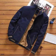Moderne Bomberjacke Herren – Marineblau